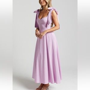 Lilac midi dress